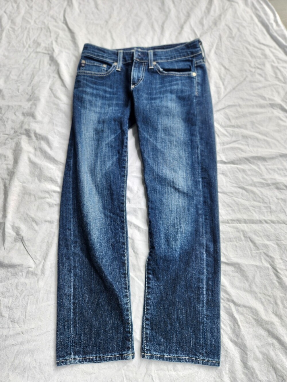 AG Tomboy Cropped Jean Dark Wash